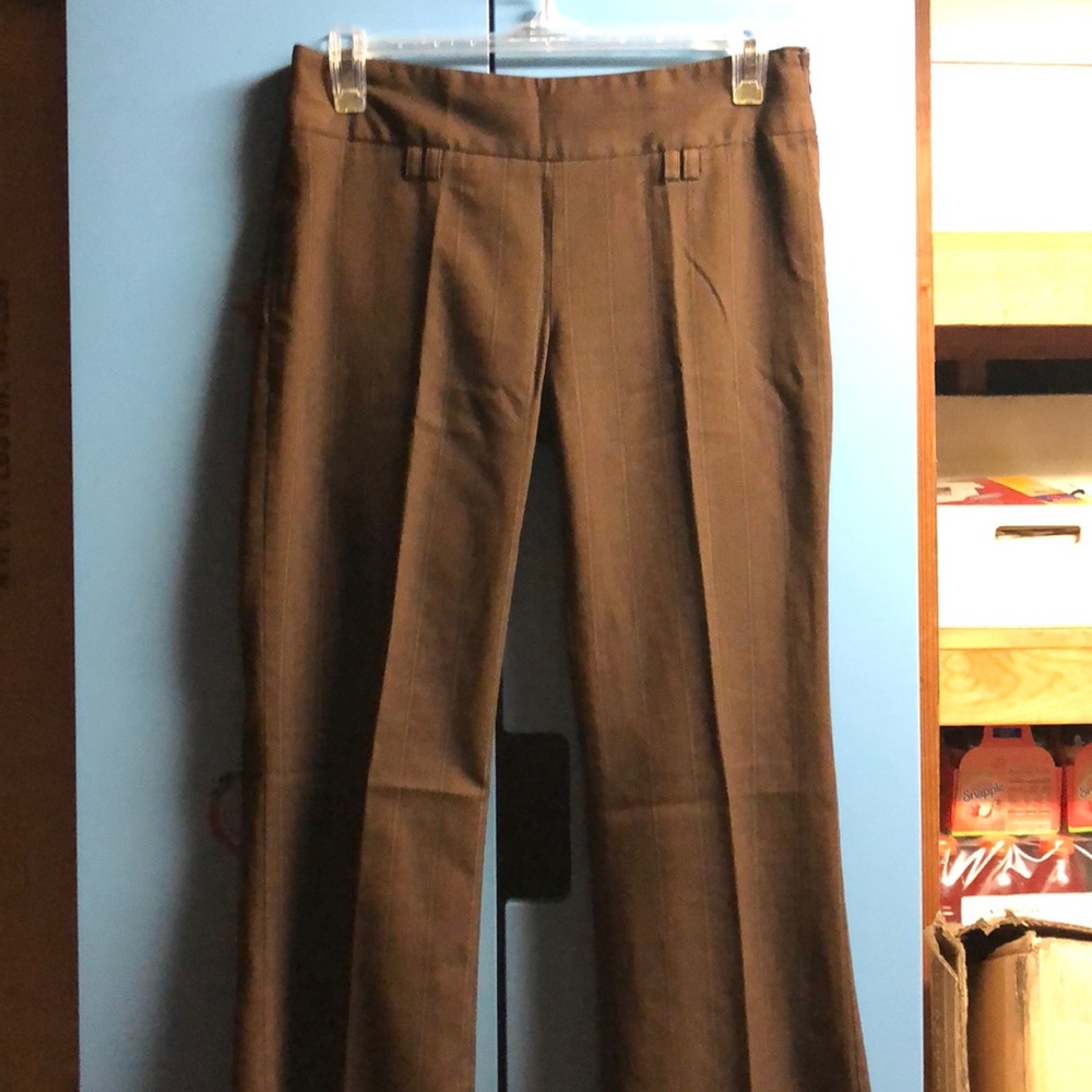 Zara brown pants with lines great condition
